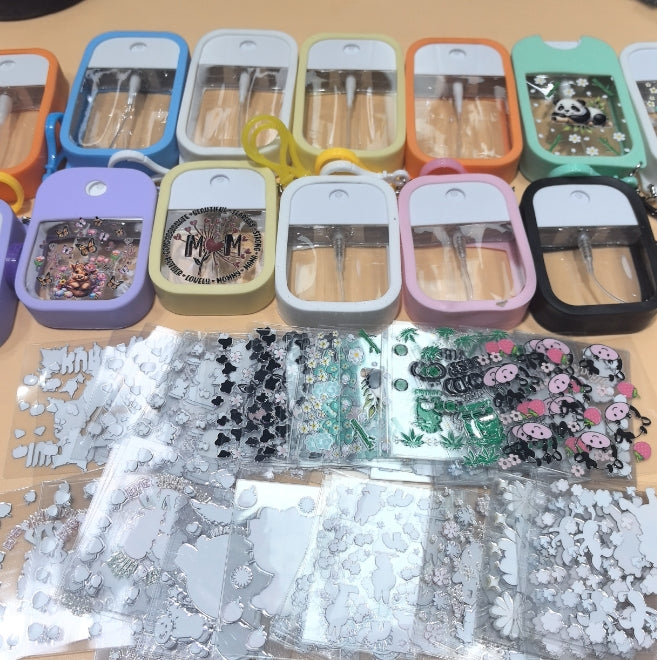 Wholesale Random 20pcs/40pcs 38ml Perfume Spray Bottle UV DTF Packaging Stickers For DIY